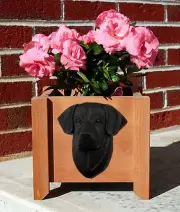 Labrador Retriever Wood Planter Box