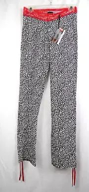 NEW NWT Coquette Black & Gray Leopard Print Low Rise PJ Lounge Pants OS (2-12)