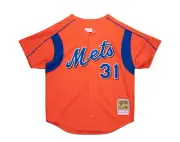 Mitchell & Ness Authentic Mike Piazza New York Mets 2004 BP Jersey - Orange