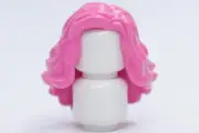 NEW LEGO® Dark Pink Female Minifigure Hair Mid-Length Wavy 40516, 41743
