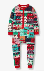 NEW PETER ALEXANDER CHRISTMAS FAIR ISLE ONE PIECE JNR KIDS 10 RRP$69.95 XMAS