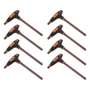 10mm Hex Key T-Handle Dual End Wrench Spanner, Metric S2 Steel 8 Pcs