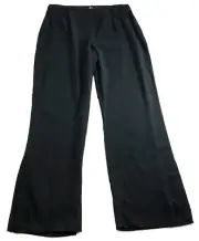 Susan Lucci Womens Dress Pants Size 12 Black Classic Fit High Rise Wide Leg NWT