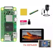 Raspberry Pi Zero 2 W Starter Kit 7in Touch Screen Power Supply Heatsink Header