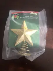 Mini Tree Topper Gold Glittery Star-Brand New-SHIPS N 24 HOURS