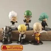 Anime A Fist Saitama Genos BANGU Tatsumaki 6Pcs Figure Statue toy Gift
