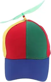[BESPORTBLE] Bamboo Kids Baseball Cap with Helicopter Visor Adjustable Sun Hat for Boys Girls