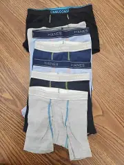 Boys size. Large Boxer Briefs Brand New! 5-Hanes, 1-Wonder Nation, 1-CNMUDONSI