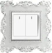 Socket Plate Covers - Socket Surround Sticker Wall Guard,Electrical Outlet Cover, Outlet Protector, Outlet Plug Cover for Single Light Socket Faceplate