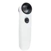 2 LED Light 40X Acrylic Optical Lens Handle Magnifier Jewelry Loupe Reading Loop