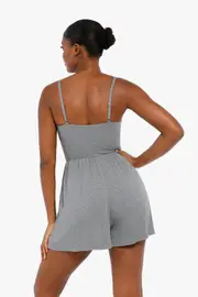 Popilush Shapewear Modal Tummy Control Wide-Leg Romper