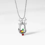 Origami Owl Silver Reindeer CAPSULE LOCKETS NECKLACES w/ charms