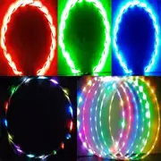 LED Light-Up Exercise Fitness Hoop Dance Lose Weight Colour Changing DetachabAL