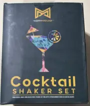 Modern Mixology Beginners Bartender Kit Cocktail Shaker Set Brand New