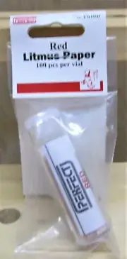 (2 vials each) Red Litmus Test Paper (100 pcs per vial)- Perfect Parts Co #P610B