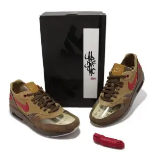 Nike CLOT x Air Max 1 死亡之吻 男鞋 女鞋 棕 K.O.D. CHA 透明鞋面 DD1870-200