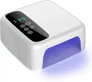 BETE Cordless Nail Dryer, 72W Rechargeable UV LED Lamp With 36 Beads, 4 Timer Settings and LCD Display - Portable Professional Gel Nail Light