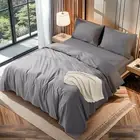100% Cotton 1200 Thread Count King Size Sheets Set,16 Inches Deep Pocket,Bed She