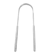 1Pcs Steel Tongue Scraper U-Shaped Metal Fresh Breath Cleaning Coated Tongue Too