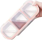 Sanfiyya Stainless Steel Snack Containers, Reusable Condiment Box with Lid, Sauce Cups, Divided Food Storage Containers for School, Home, Travel