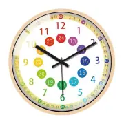 Silent Non Ticking Kids Wall Clock Battery Operated Decorative Clock for3016