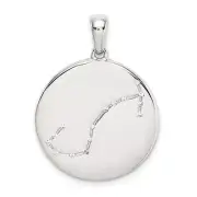 Silver & CZ Scorpio Zodiac Pendant QC9737