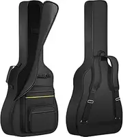 ANILD Acoustic Guitar Bag Thick Padding Water ResistentDual Adjustable Shoulder with Back Hanger Loop，with Anti-theft Pocket.