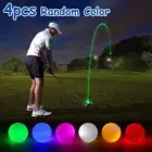 4Pcs Glow In Dark LED Golf Ball Light Up Golf Ball For Night Sports Color Random