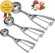 Cookie Scoop Set Small/1 Tablespoon Medium/2 Tablespoon Large/3 Tablespoon