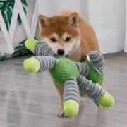 Indestructible Squeaky Plush Dog Toy – Tough Chew Animal Shape for Large Breeds
