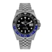 Rolex GMT-Master II Watch 40MM Black No Markers Dial Ceramic