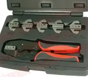 6 DIES QUICK Changing JAW Ratcheting Crimping Plier Ratchet Wire Crimper Tool