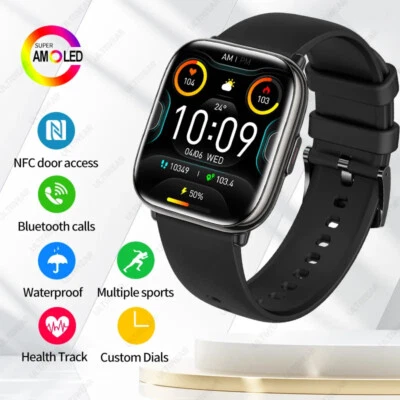 Sport Men Smart Watch Bluetooth Call NFC Smartwatch Waterproof Fitness Tracker