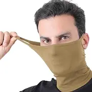 [Lueear] Running Face Cover, Sun Protection Face Covering with Ear Loops, Sun Protection Neck Scarf, Outdoor Sports Windproof Bandana for Fishing Running