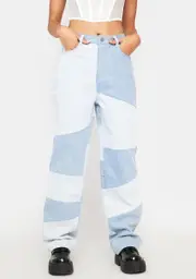 Applause Please Two Tone Denim Jeans