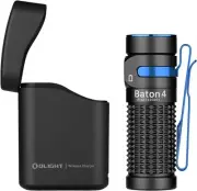 OLIGHT Baton4 Premium Edition Compact Handheld Torch 1300 Lumens (Black)