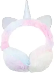 [MOKKHNB] 1Pc Warm Plush Unicorn Earmuffs for Winter Cartoon Design Ear Covers for Adults Soft Skin Friendly Material Cute Ear Warmers for Cold Weather for Outdoor Activities