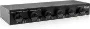 Pyle 6 Channel High Power Stereo Speaker Selector with Volume Control - Black