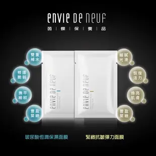 【ENVIE DE NEUF 茵蝶】緊緻抗皺彈力面膜玻尿酸恆潤保濕面膜30ml 10片｜抗皺彈力美白修復 玻尿酸保濕面