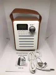 Digital Radio Speaker DAB+Wireless+MP3 Player+FM Radio-Clock-Alarm-Wooden Case