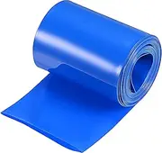 uxcell Battery Wrap PVC Heat Shrink Tubing 38mm Dia 60mm Flat 10 Feet(3meters) Blue Good Insulation for Battery Pack