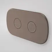 Caroma Contura II Invisi Series II Round DC Dual Flush Button Panel Brushed Bronze 848810BBZ