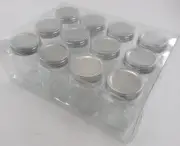 Hobby Lobby 4-Ounce Mason Clear Glass Jars 12-Pack, One Dozen 4 Oz Jars Bulk