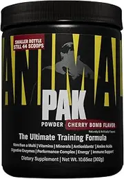 Universal Nutrition Animal Pak Sports Multivitamin Supplement Powder, Cherry Berry, 369 Grams
