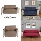Quilted Sofa Cover 1/2/3 Seater Slipcover Non-slip & Waterproof Couch Protector