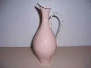 Vintage MCM Lenox Blush Pink Ewer Pitcher Vase Gold Trim