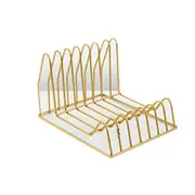 Nordic Simple Wrought Iron Home Decor Desktop Books File Storage Rack Shelf File Magazine jewelry office Storage Bracket Desktop Organizer