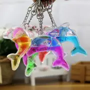Floating Dolphin Keychain For Car Keys Ring Cute Whale Ocean Pendant AccessoriGY