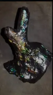 Massive Opalized Wood Fossil Tree Opal Shape 2445ct Huge size Lightning Red Blue