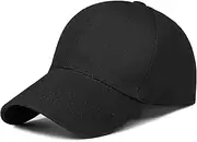 [N\A] NA Fashion Adjustable Hat Solid Color High-end Baseball Cap Unisex Sunshade Golf Cap Spring and Autumn Baseball Cap Sun Hat Adjustable Black